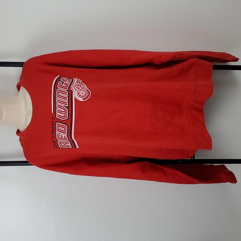 NHL Detroit Red Wings Sweatshirt 2XL Red Hockey Pullover Vintage Style Fan Gear